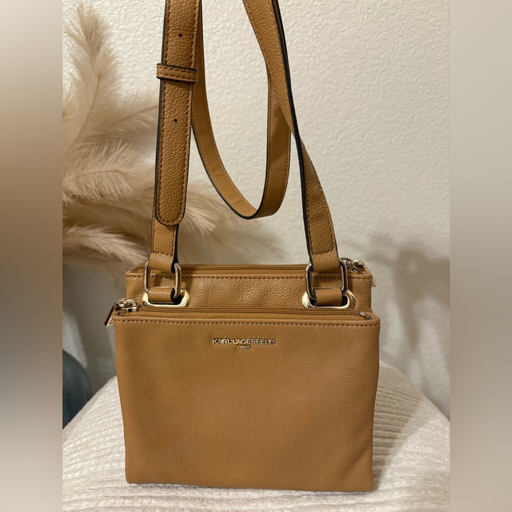 Karl Lagerfeld Camel Crossbody Bag